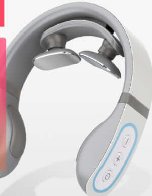 Wireless 4D shiatsu neck massager