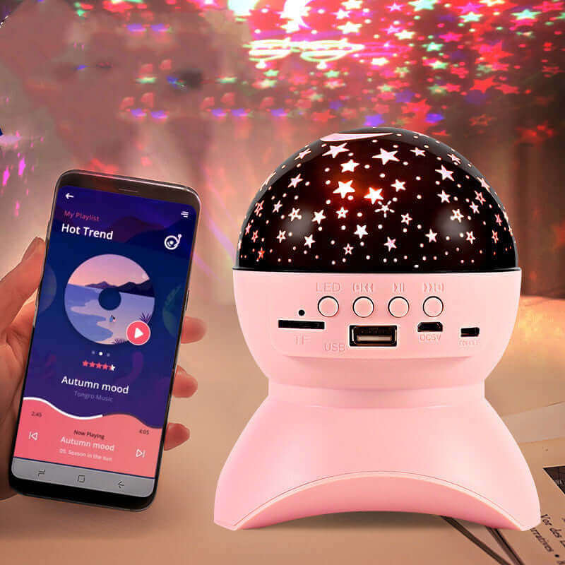 Bluetooth LED Dream Projector Speaker - Colorful Lights